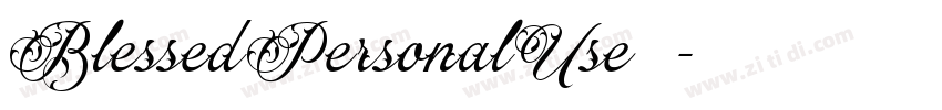 BlessedPersonalUse 常字体转换